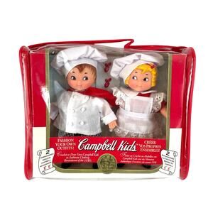 Vintage 1995 Campbell Soup Kids 5" Dolls Accessories Set Complete New Unopened